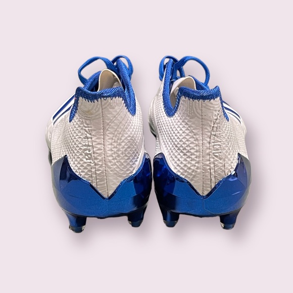 Adidas Men’s Adizero 5 Star 5.0 Football Cleats White / Blue - Picture 7 of 7